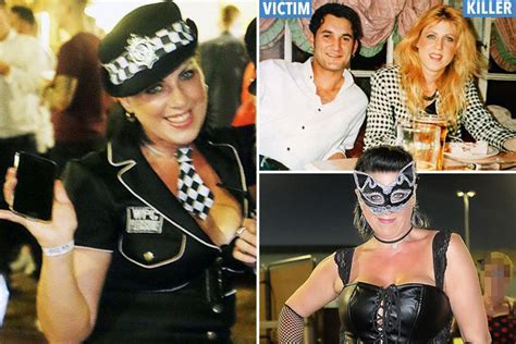 sick tracie andrews grins as she dons sexy policewoman outfit on her