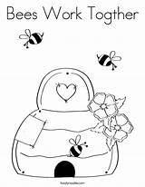 Coloring Beehive Library Clipart Sheets Miss Will sketch template