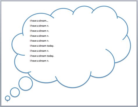 mlk dream bubble template templates teaching    dream