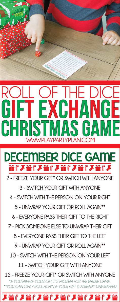 fun creative gift exchange games     play party plan