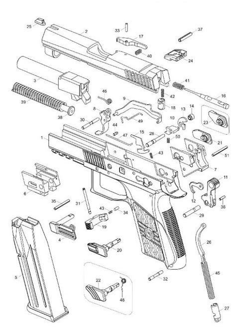 p diagram cz parts diagram cz p guns