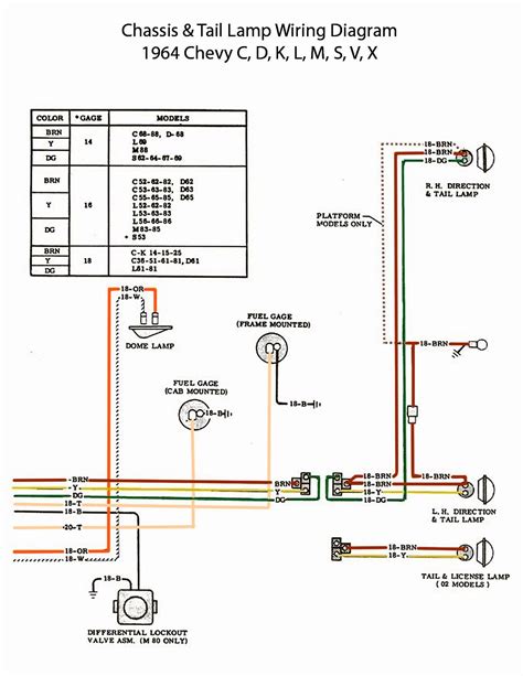 chevy stop turn tail light wiring diagram