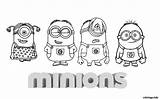 Minions Minion Famille Coloriage Coloriages Quatre Animation Pages Colorier Pintar Minons Luigi Filmes Dreamworks sketch template
