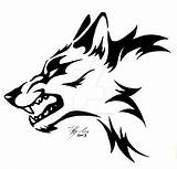 Wolf Head Drawing Howling Snarling Getdrawings sketch template