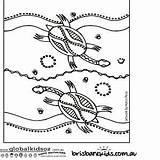 Aboriginal Colouring Indigenous Brisbanekids Aborigines Turtle Australische Abc Maori Australien Lizard sketch template