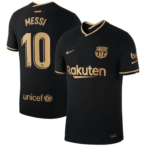 mens nike lionel messi black barcelona   authentic jersey