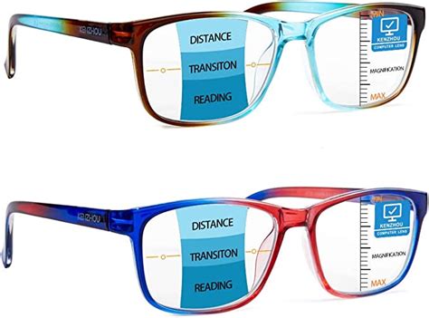 progressive multifocus reading glasses blue light blocking