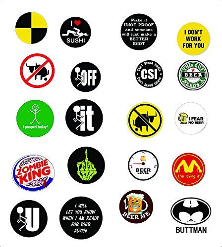 Buy 20 Pcs Adult Funny Crazy Humor Stickers For Hardhat Car Truck