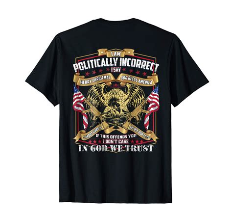 print   politically incorrect conservative tee shirt ln lntee