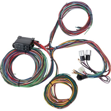 circuit mini fuse universal hot rod wiring harness kit