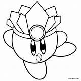 Kirby Coloring Pages Ice Drawing Kids Printable Cool2bkids Colouring Sheets Print Dragon Knight Super Meta Cream Cube Color Nintendo Stagecoach sketch template