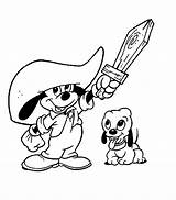 Coloring Pages Mickey Musketeer Mouse Cartoons Incredibles Pooh Bear Gif sketch template