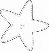 Printable Starfish Template Coloring Pages Sea Mermaid Templates Patterns Star Pattern Crafts Under Print Outline Fish Google Party Choose Board sketch template