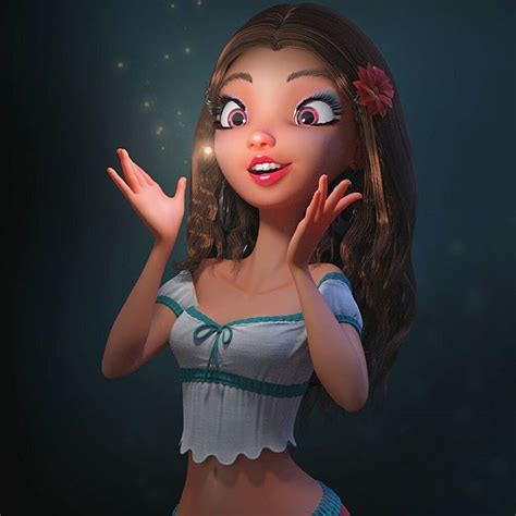 A Wip Of A Girl By Carlos Ortega Tags Pinup Animation 3d Fanart Art