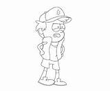 Pines Dipper Coloring Description sketch template