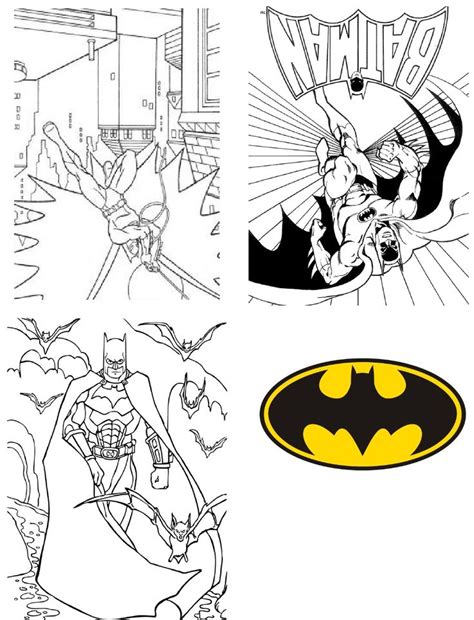 printable foldable batman coloring book cute party activity