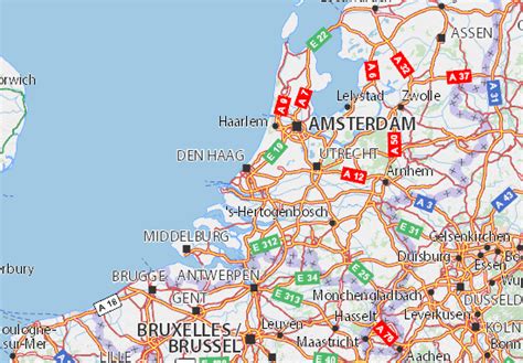 michelin zuid holland map viamichelin