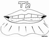 Mouths Frontal Articulation Lisp Th Phonology Coloring Pages Preview sketch template