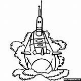 Submarine Battleship Uss sketch template