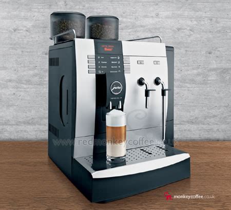 jura impressa  uk commercial office automatic bean  cup  espresso coffee machine red