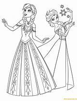 Pages Princesses Arendelle Two Coloring Adults Cartoons Kids sketch template