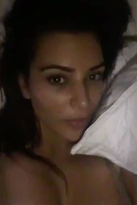 [videos] kim kardashian in bed with kanye west — see her intimate snaps hollywood life