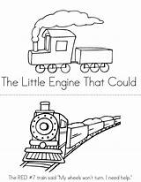 Engine Could Little Coloring Book Pages Sheet Twisty Noodle Mini Train Clipart Activities Story Board Twistynoodle Preschool Books Library Transportation sketch template