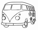 Van Vw Volkswagen Camper Drawing Bus Cartoon Hippie Outline Sketch Coloring Kombi Template Combi Getdrawings Vans Stencil Choose Board Pages sketch template