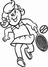 Tennis Coloring Pages Court Printable Getcolorings Color sketch template