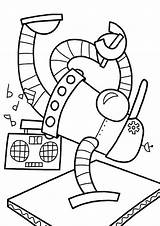 Robot Coloring Tulamama Silhouette sketch template