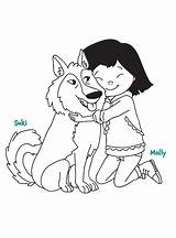 Molly Coloring Pages Denali Friends sketch template
