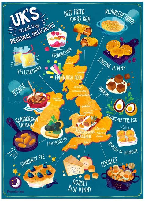 this is the ultimate foodie tour of the entire uk food map english