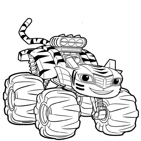 blaze   monster machine coloring pages   educative