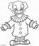 Coloring Pennywise Pages Clown Creepy Getcolorings Getdrawings Color sketch template