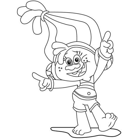 dj suki trolls coloring pages  print coloring pages