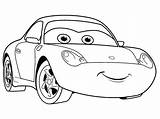 Sally Coloring Pages Carrera Car sketch template