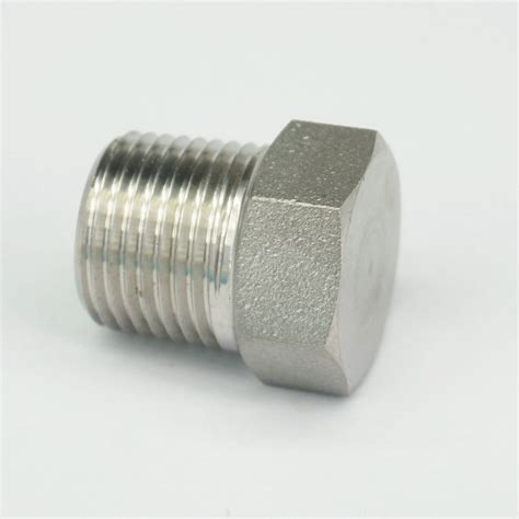 npt male  stainless steel hex head plug forged pipe fitting  psi