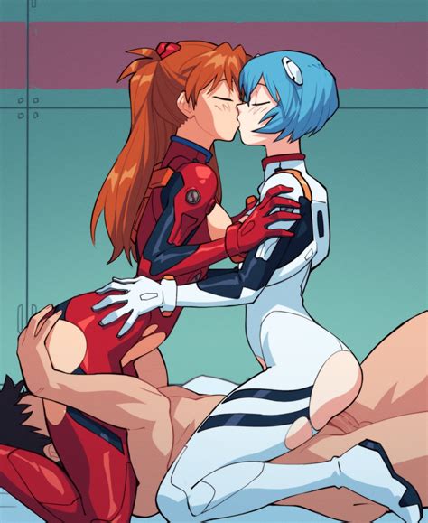 Souryuu Asuka Langley Ayanami Rei And Ikari Shinji Neon Genesis