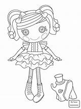 Lalaloopsy Coloring Doll Pages Peanut Big Rag Girls Dolls Printable Kids Print Supercoloring Color Cute Book Sheets Drawing Mermaid Button sketch template