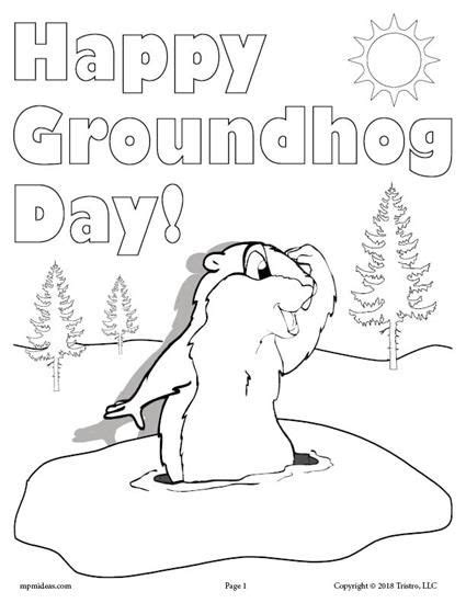 groundhog printable coloring pages  getcoloringscom  printable