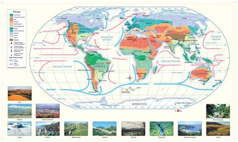 world climate wall map  geonova mapsales
