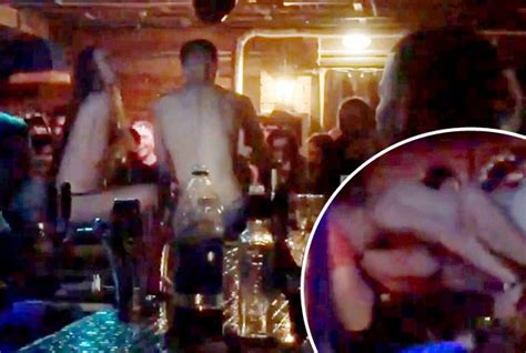watch randy couple have sex on packed nightclub bar as