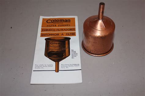 antique copper coleman oil lamp stove filtering funnel  ebay oil lamps  antiques