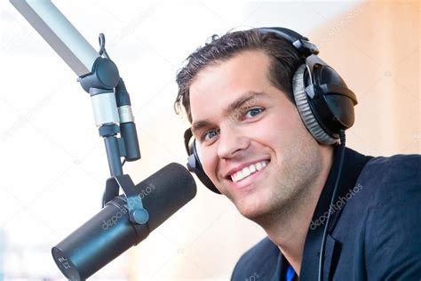 radio presenter  radio station  air stock photo  kzenon