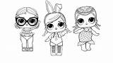 Lol Dolls Ausmalbilder Kinder Colouring Omg sketch template