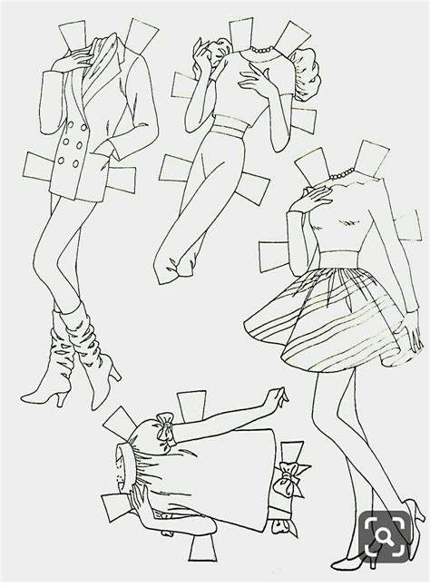 deluxe barbie  barbie paper dolls paper doll coloring pages
