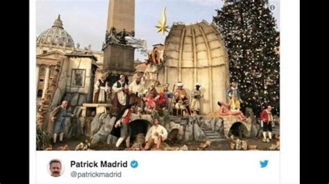 Vatican Nativity Naked Man In Rome Display Sets Off