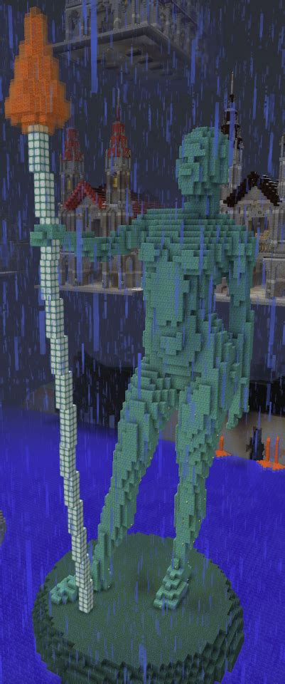 Woman Statue Lighthouse Minecraft Map