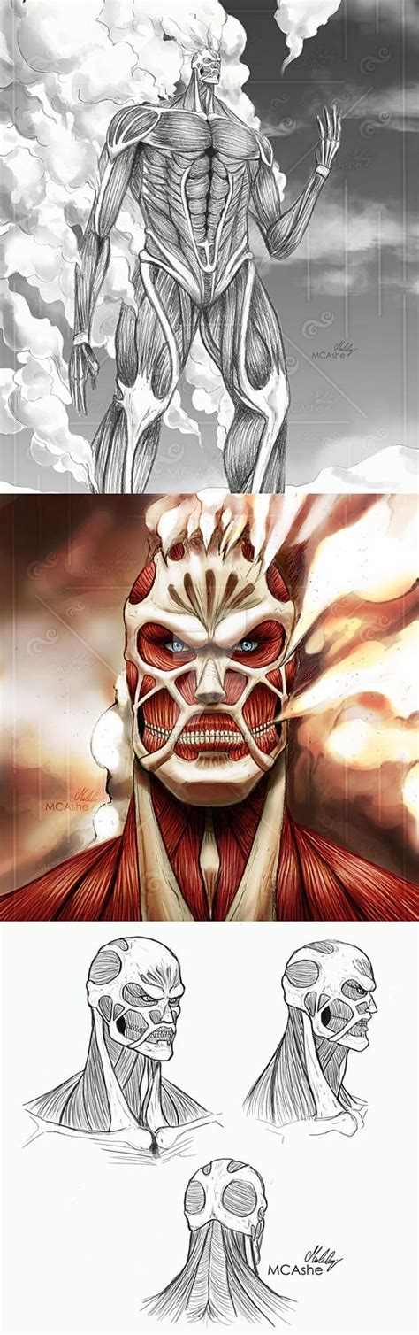 erwin smith colossal titan version  mcashe  deviantart attack  titan art attack