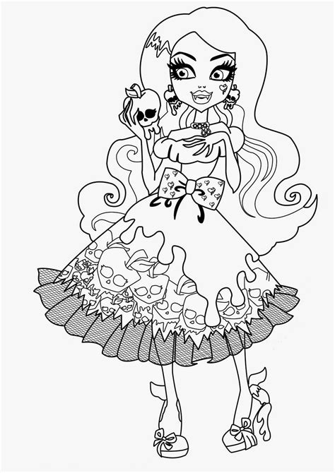 monster high coloring pages printable iremiss
